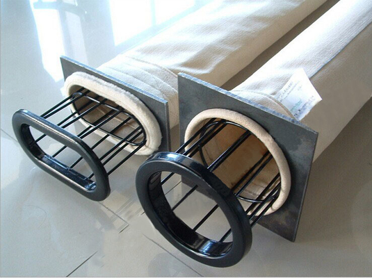Harga yang bagus Silicon Coating Stainless Steel Bag Filter Untuk Debu Baghouse on line