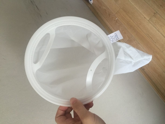 Harga yang bagus White Reusable Food Kacang Susu Teh Jus Buah Menyeduh Anggur Nylon Mesh Filter Bag on line