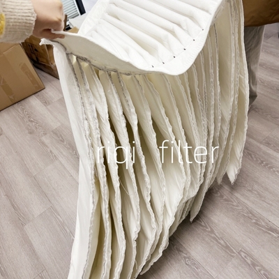 Harga yang bagus Filter kantong pleated nonwoven efisiensi tinggi untuk pengumpul debu on line