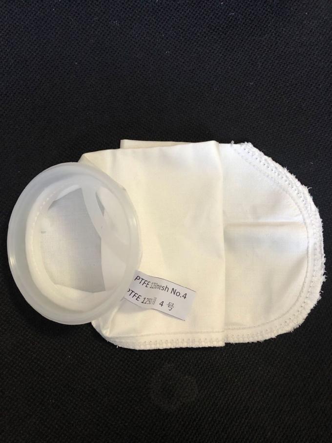 Woven PTFE Mesh 100 Micron Filter Bag for Strongly Corrosion Liquid Filtration