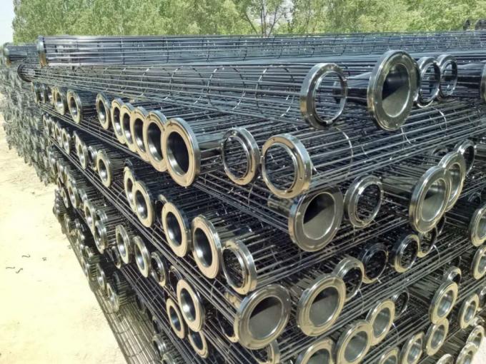 Flat / Oval Bag Filter Cage Carbon Steel Dust Collector Cages with Venturi
