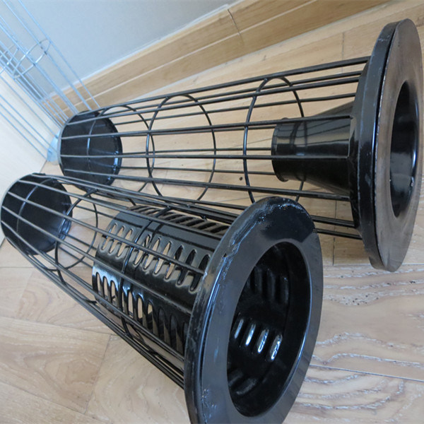 Black Round Shape Dust Collector Filter Bag Cage