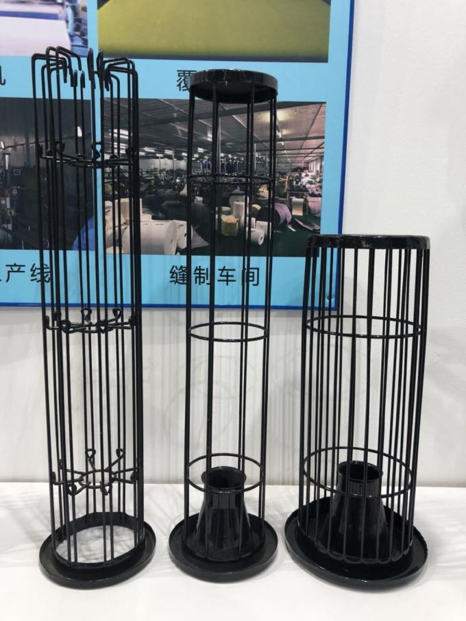 Black Round Shape Dust Collector Filter Bag Cage
